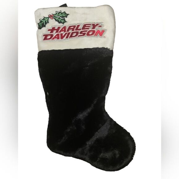 Vintage Harley Davidson Christmas Stocking - Picture 1 of 2